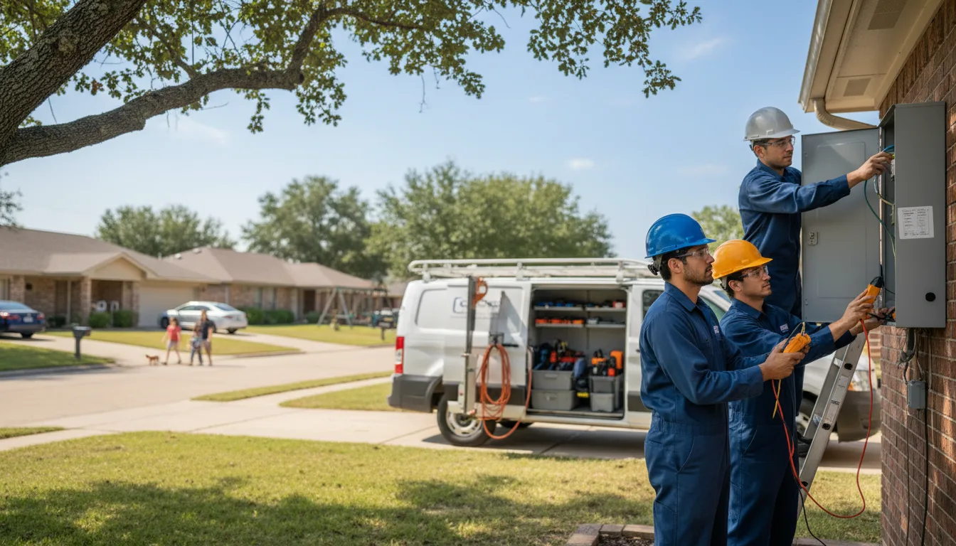 Certified electrician providing emergency electrical services in Roma, TX